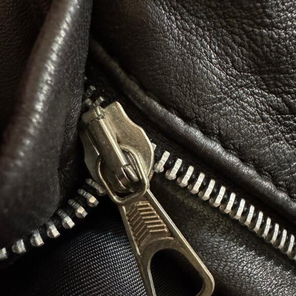 EU 50 🔥 GUCCI by TOM FORD Men's Black Leather Biker Pants Trousers ITALY - Picture 6 of 16